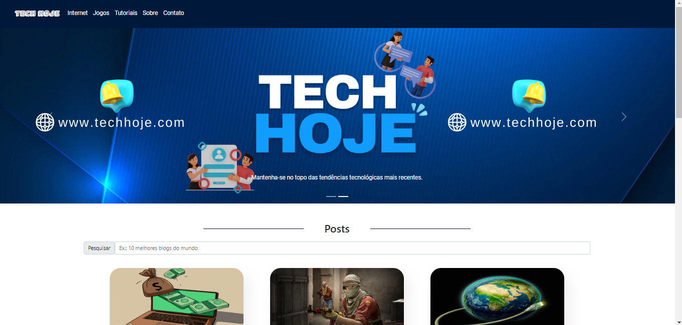 Tech hoje website