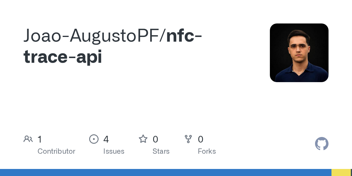 Repositório público NFC Trace API no GitHub